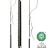 Fleck Drop Lash Driving Whip Antique Silver
