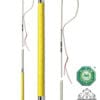 Fleck Drop Lash Driving Whip Yellow