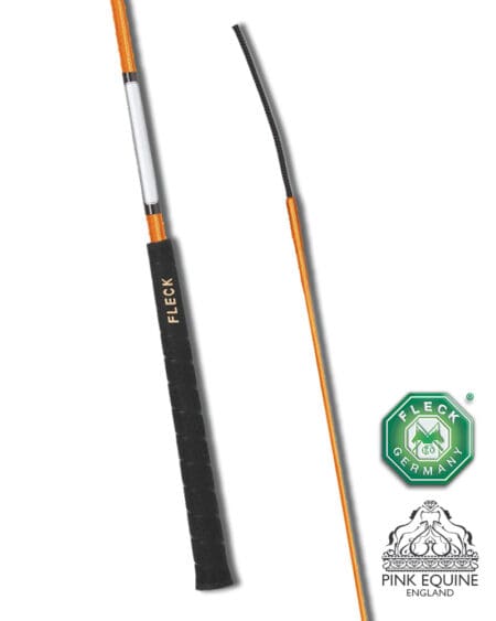 Fleck Personalized Dressage Whip Orange