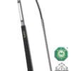 Fleck Personalized Dressage Whip Silver Grey Blackberry