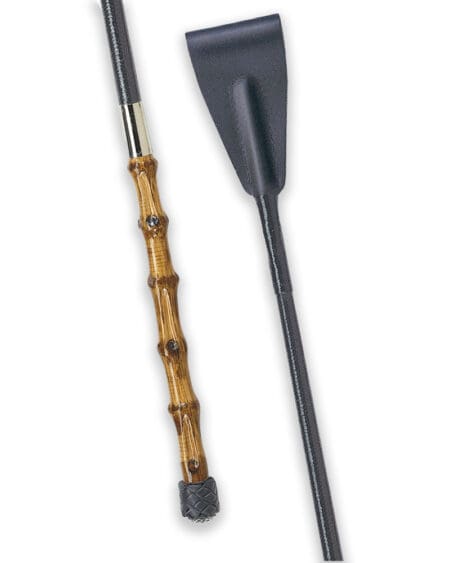 Fleck Bamboo Handle Riding Whip