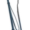 Fleck Braided Leather Riding Crop Blue