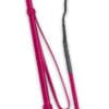 Fleck Braided Leather Riding Crop Pink