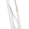 Fleck Braided Leather Riding Crop White
