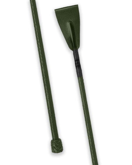 Dark Green Horse leather whip