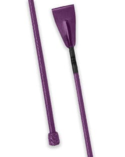 Purple Leather Horse Whip