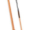 Orange Leather Braided Horse Whip