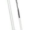 White Leather Braided Horse Whip