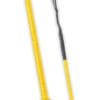 Yellow Leather Braided Horse Whip