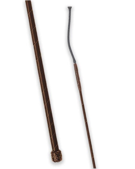 Dark Brown Leather Dressage whip