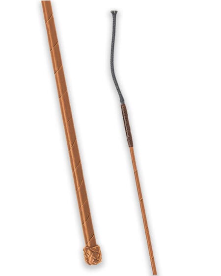 Light Brown leather dressage whip