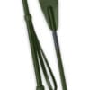 Green Leather riding crop
