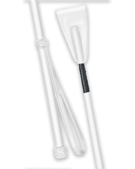 White leather riding crop