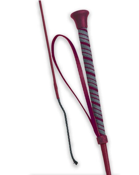 Burgundy Riding Crop Whip