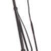 Fleck Spiral Leather Crop Whip Black