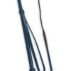 Fleck Spiral Leather Crop Whip Dark Blue