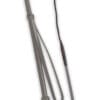 Fleck Spiral Leather Crop Whip Grey
