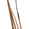 Fleck Spiral Leather Crop Whip Brown