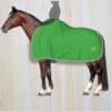 Mattes Fleece Rug with Rider Cutout Green