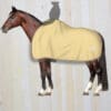 Mattes Fleece Rug with Rider Cutout Lemon