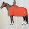 Mattes Fleece Rug with Rider Cutout Orange