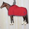Mattes fleece exercise sheet with rider cutout