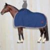 Mattes Fleece Rug with Rider Cutout Royal Blue