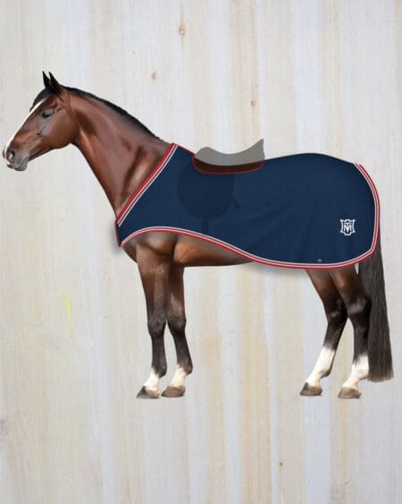 Mattes Horse Cooler Fleece Rug with saddle cutout
