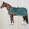 Mattes Fleece Rug with Saddle Cutout Green