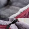 Mattes Luxury Sheepskin Dog Bed Blackberry 1