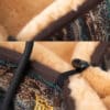 Mattes Luxury Sheepskin Dog Bed Brown Pattern 1
