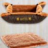 Mattes Luxury Sheepskin Dog Bed Cognac 1