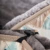 Mattes Luxury Sheepskin Dog Bed Grey Pattern Grey Sheepskin 1
