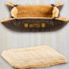 Mattes Luxury Sheepskin Dog Bed Honey