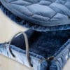 Mattes Luxury Sheepskin Dog Bed Navy 1