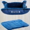 Mattes Luxury Sheepskin Dog Bed Royal Blue