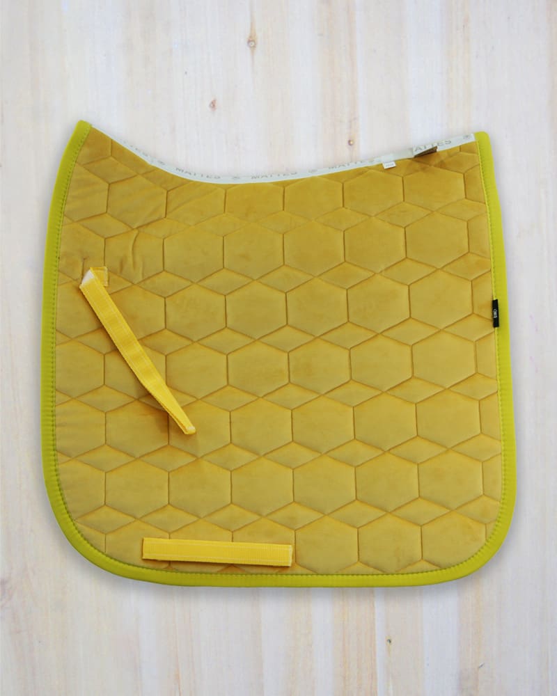 Mattes Yellow Saddle Pad Dressage Medium in stock now