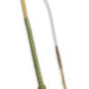 Olive leather bamboo dressage whip