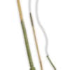 Olive Leather Handle Bamboo Horse Driving Whip