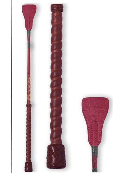 Burgundy Horse Jumping Whip