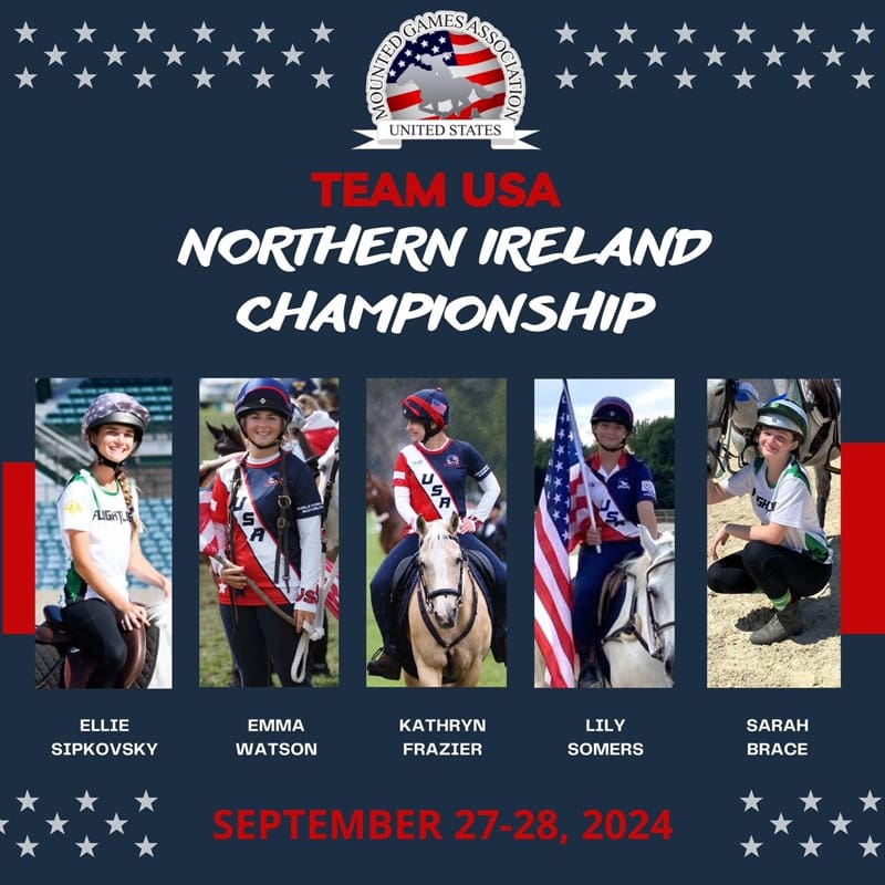 Pink Equine Sponsors Mounted Games Team USA 6 Sponsored Riders Mounted Games Ireland