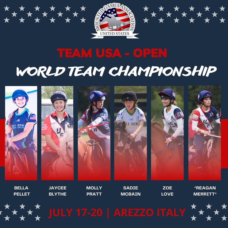 Pink Equine Sponsors Mounted Games Team USA 5 Mounted Games Open Championship Italy