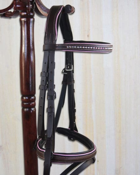 Pink Equine Baby Pink Crystal Bridle Pony Flash