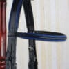 Pink Equine Black Royal Blue Padded Bridle Browband
