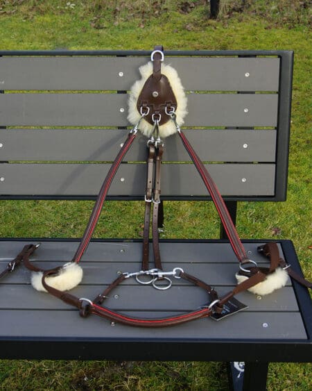 Pink Equine Leather Headcollar DSC03028