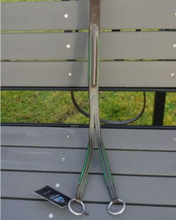 Pink Equine Running Martingale Cob-Full Brown Leather with Hunter Piping SAMPLE