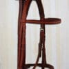 Pink Equine Tan Black Padded Bridle