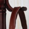 Pink Equine Tan White Crystal Bridle Full Crown Part