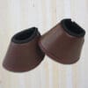 Sport Leather Bell Boots Full Brown with Red Stitching