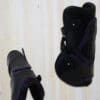 Sport Leather Fetlock Boots Black with Violet Piping Full